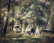 Pierre Renoir Inthe St Cloud Park oil painting on canvas